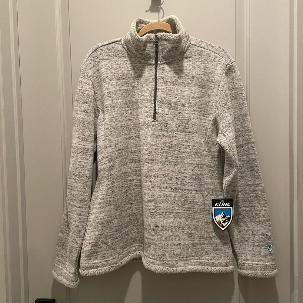 Kuhl Heather gray quarter zip pullover